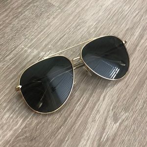 Diff Aviator Sunglasses Gold